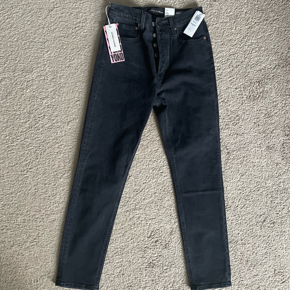Denim Forum High Rise Black Jeans
